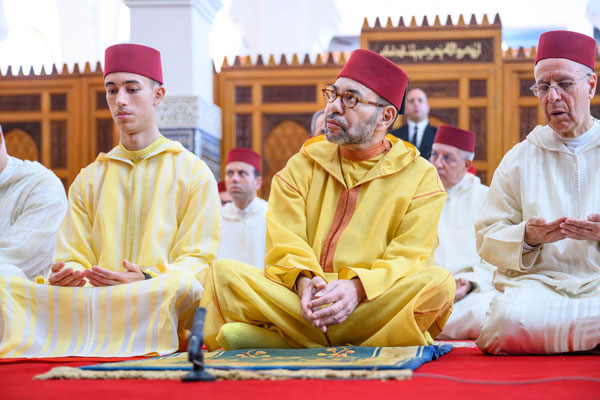 HM the King, Commander of the Faithful, Performs Friday Prayer at ‘HRH Crown Prince Moulay El Hassan’ Mosque in Salé