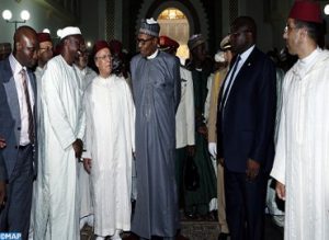 Visite du président du Nigeria à l'Institut Mohammed VI pour la formation des imams, des mourchidines et des mourchidates à Rabat
