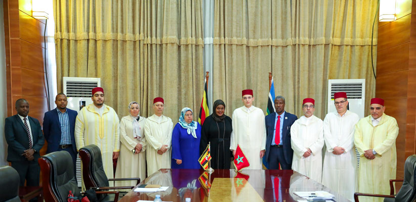 Kampala : Visite de courtoisie d'une délégation de la Fondation Mohammed VI des Ouléma Africains à la Vice-Première Ministre de l'Ouganda