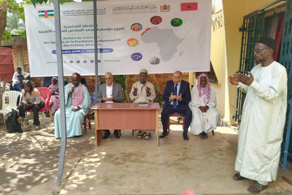 جمهورية أفريقيا الوسطى: فرع مؤسسة محمد السادس للعلماء الأفارقة ينظم مبادرات تضامنية لفائدة 300 أسرة ببانغي